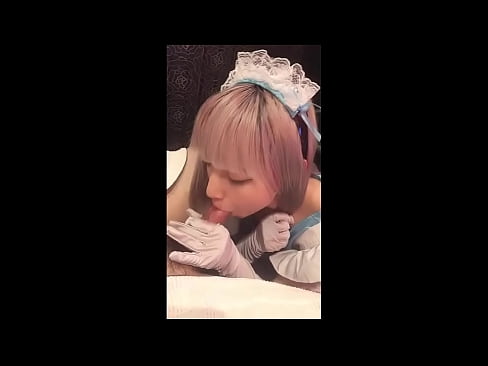 ❤️ Idol Japanese [mayuka], Aṣọ iranṣẹbinrin Faranse, apakan 1, ifefẹfẹ ati fifẹ kuro pẹlu ipara ️❌ Iwa onihoho furo